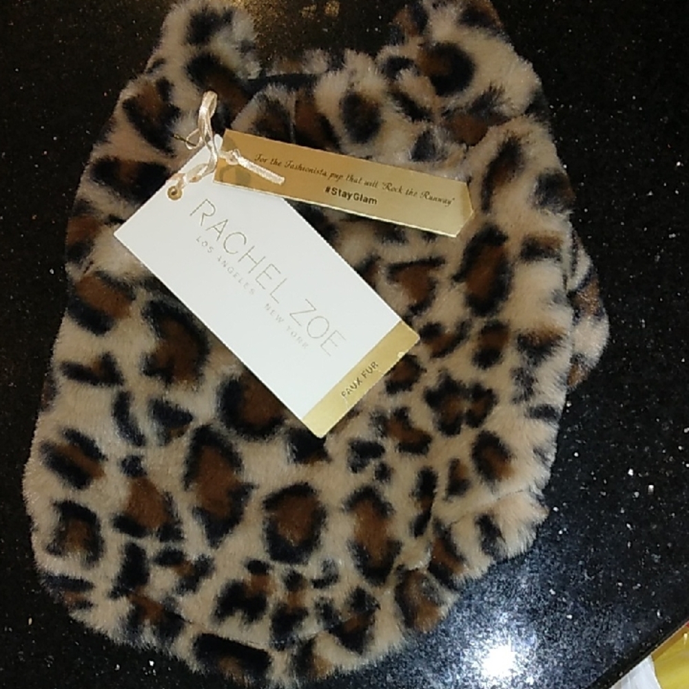 Rachel Zoe Faux Fur Dog Jacket